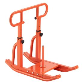 Weight Power Pull Push Sled Workout Fitness Strength Speed Training Sled Orange