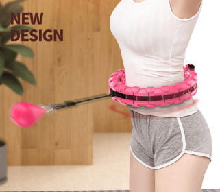 Thin waist weight loss circle trainer (Style: 24 knots, Color: Pink)